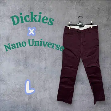 Dickies x Nano Universe 별주 버건디 치노 팬츠 L