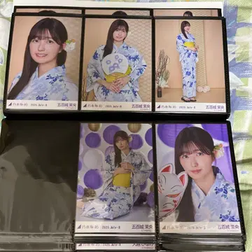 이오키 마오 유카타 브로마이드 5종 컴프