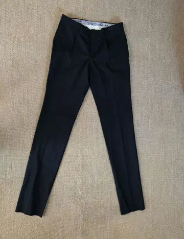 밑단 기장 수선되지 않은 수트 슬랙스 [ WASHABLE ]