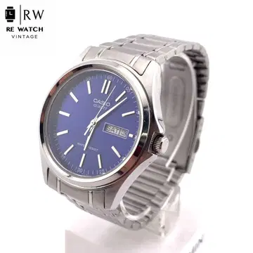 7-5374 CASIO MTP-1239DJ 쿼츠 손목시계 블루