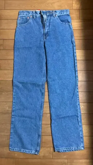 리바이스 501 블루 스트레이트 청바지