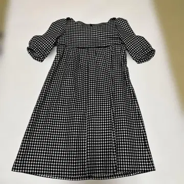 도트 무늬 반팔 원피스 사이즈 38