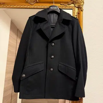 새상품급 폴스미스 밀리터리 코트 캐시미어 혼방 에포렛 메탈 버튼