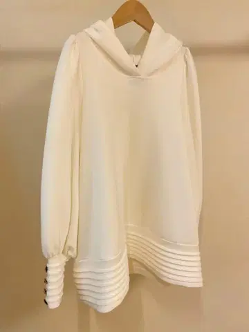 바크토 플라이트 저지 후드 티셔츠 밀크 화이트