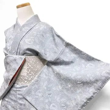 코몬 오메시 당화 무늬 꽃 무늬 직조 기모노 123b p ms