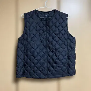 UNIQLO 웜 패디드 퀼팅 베스트 블랙 XXL