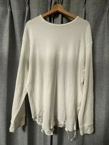 DAMAGE WAFFLE CREW LS T-SHIRT