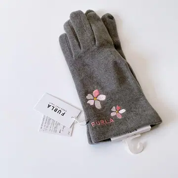 미사용 FURLA 장갑 그레이