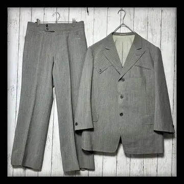 [ 빈티지 수트 셋업 ] 라이트 그레이 영국 원단 M 레어 디자인
