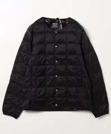[ 새상품 ] TAION 베이직 크루넥 버튼 이너 다운 자켓