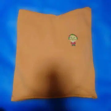 캐릭터 자수 오렌지 후드 부착 후드티