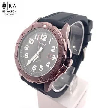 7-5226 CASIO MTD-1073 손목시계 블랙/로즈 골드 1