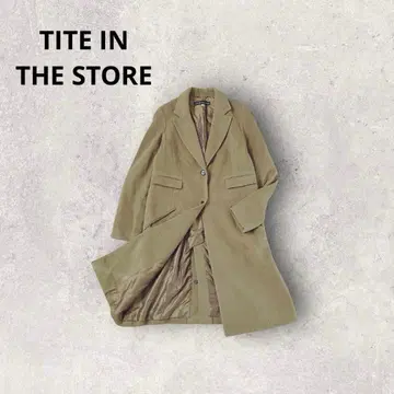 티테인 더 스토어 체스터 코트 롱 기장 울 일본제 캐주얼 고급