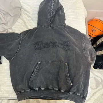 댓츠 라이프 후드티 가공