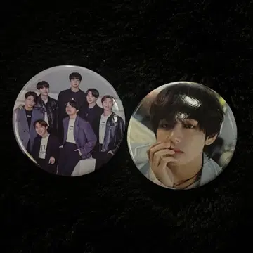 BTS 태태 캔뱃지와 멤버 전원 캔뱃지