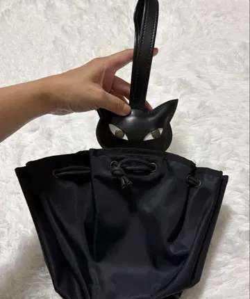 [레어] 와치필드 복조리형 백 가방 고양이