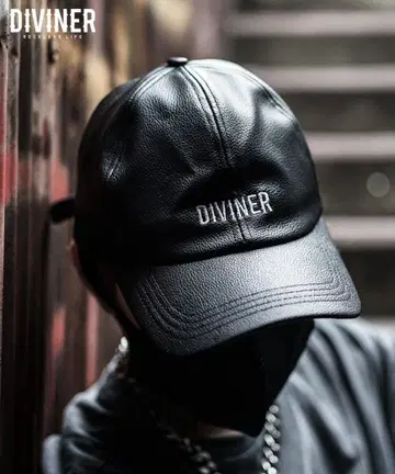 가격 인하 협상 가능 DIVINER 가죽 블랙 캡