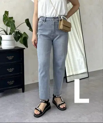 프로즈베일 스트레치 테이퍼드 데님 L 사이즈