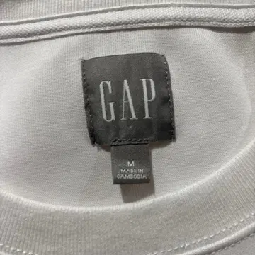 GAP 화이트 맨투맨 남성용