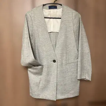 SHIPS 노카라 자켓 그레이