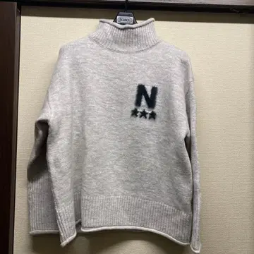 nuovo nuovo 그레이 터틀넥 니트 스웨터