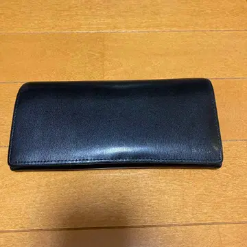 블랙 가죽 장지갑