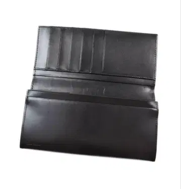 블랙 가죽 장지갑