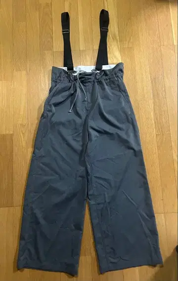 Dickies 트윌 서스펜더 드로스트 팬츠 그레이