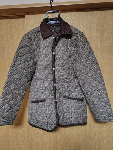 새상품급! 라벤햄 퀼팅 자켓 SHIPS 별주 브라운 계열