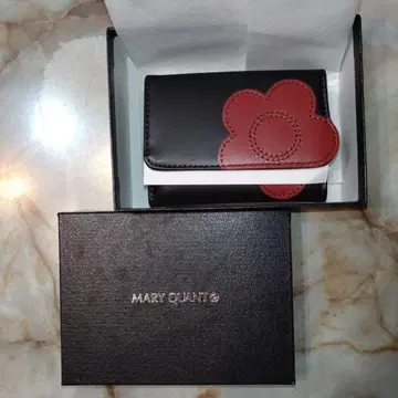 [ 미사용 새상품 ] 마리콴트 MARY QUANT 3단 폴더형 지갑 블랙