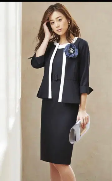 루일 에 부티크 바이컬러 자켓 원피스 세레모니