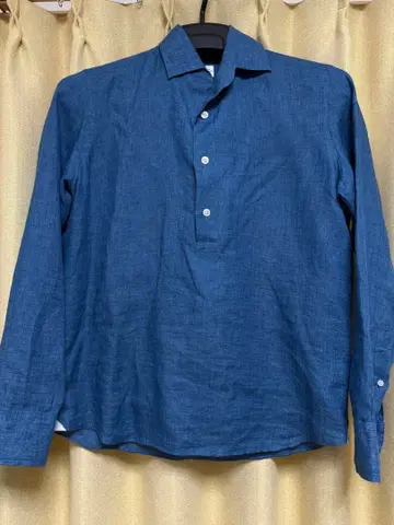 Maria Santangelo 다크 블루 긴팔 셔츠