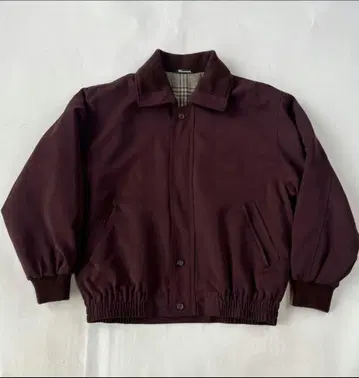 버건디 봄버 자켓