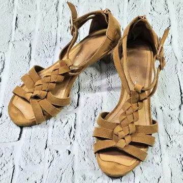 REGAL 리갈 베이지 꼬임 샌들 하이힐 새상품급