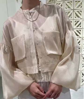 AMERI 볼륨 슬리브 셔츠