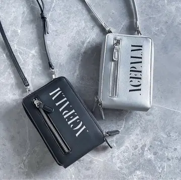 가격 인하 협상 가능 ACERAM 지갑 숄더백 실버