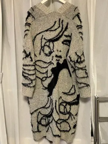 니트 롱 가디건