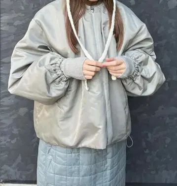 amomento 퀼팅 자켓 리버서블