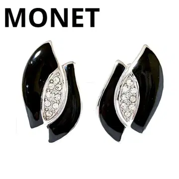 새상품급 모네 귀찌 에나멜 블랙 MONET 빈티지