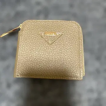 이안느 골드 이단 접이식 지갑