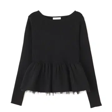 NATURAL BEAUTY BASIC 볼륨 페플럼 니트 깔끔함