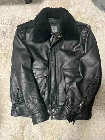 K's Leather 블랙 가죽 자켓 LL