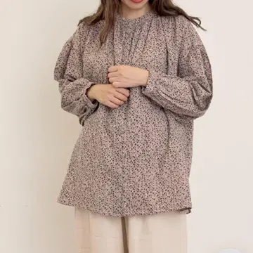 [ Cross x Linen ] 개더 블라우스