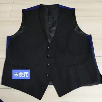 미사용 블랙 수트 베스트 A6