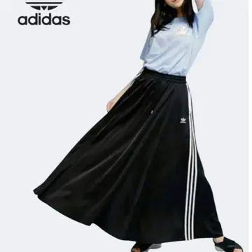 adidas originals 새틴 플레어 롱 스커트