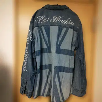 NORtTON 유니언 잭 디자인 데님 셔츠