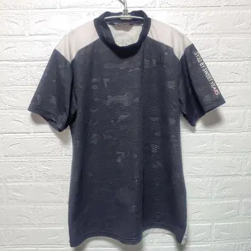 SY32 BY SWEETYEARS 골프 반팔 모크넥 셔츠 카모플라주 패턴