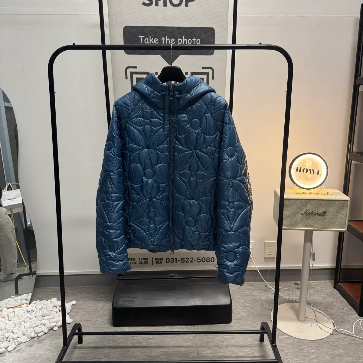 [백화점판, A급] 루이비통 플라워 블루 패딩 52사이즈