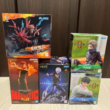 주술회전 스쿠나 이타도리 고죠 사토루 오토코츠 이누마키 피규어 5체 세트