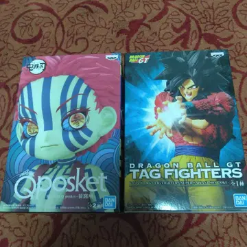 Qposket 귀멸의 칼날 & 드래곤볼 GT 피규어 세트